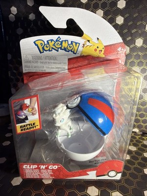 Clip 'n'Go Pokémon Alolan Vulpix & Great Ball, Official Pokéball