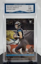 2021 Panini Chronicles Trevor Lawrence Jaguars Rookie Card #PA-1 Gem Mint 10. rookie card picture