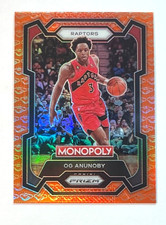 2023-24 PANINI MONOPOLY PRIZM ORANGE HANDSHAKE ICON OG ANUNOBY Toronto Raptors