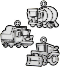 Construction Suncatchers - Craft Supplies - 24 Pieces