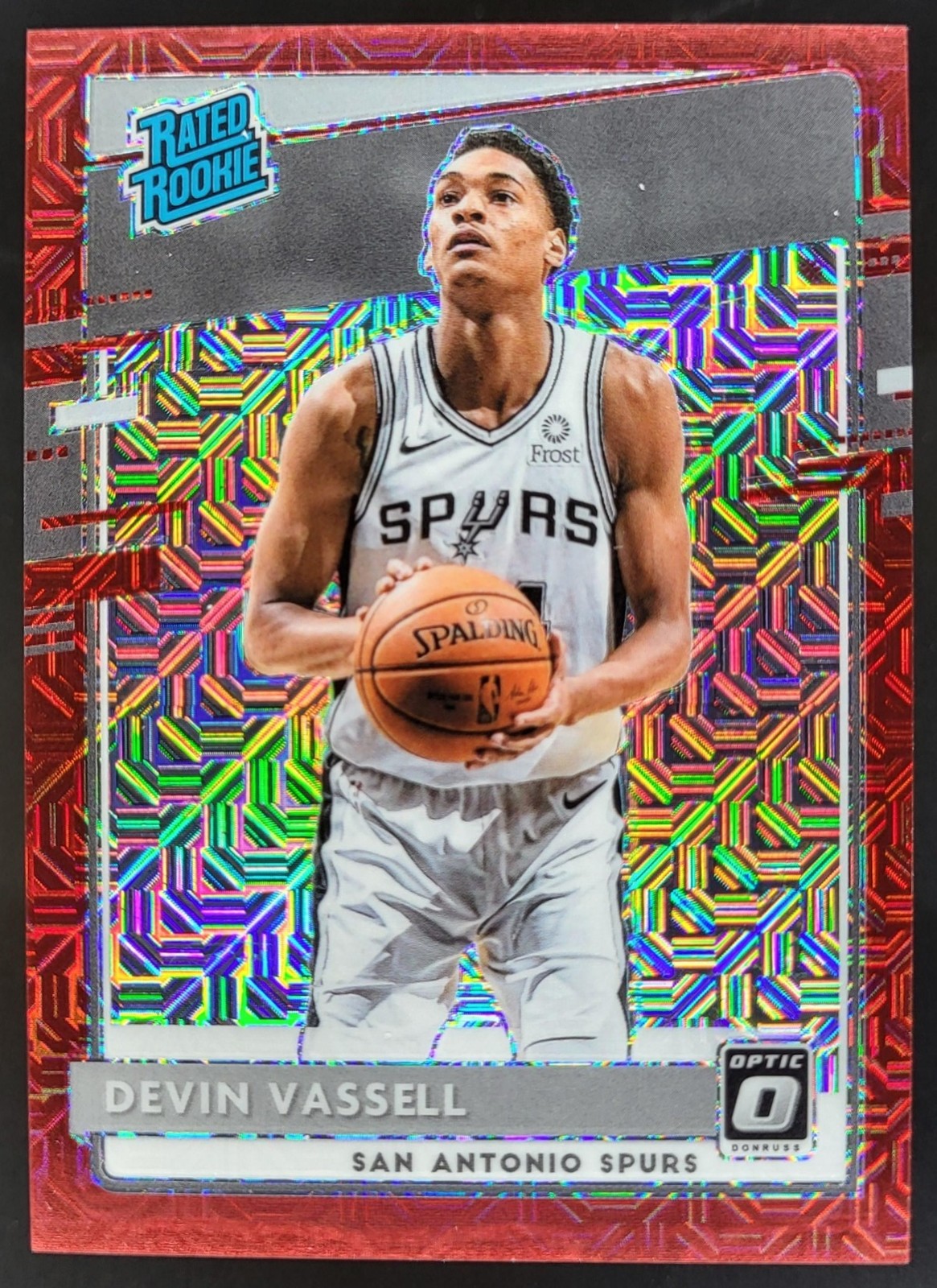 2020-21 Panini Donruss Optic Devin Vassell Choice Red /88 RC Spurs MS2