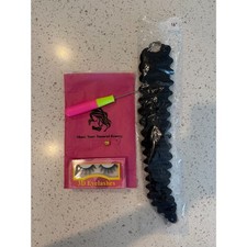 16in Deep Wave Human Crochet Hair 50 Strands 50g Miracle Knots 1B