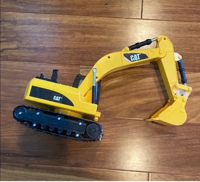Yellow and Black Toy Excavator Construction Vehicle