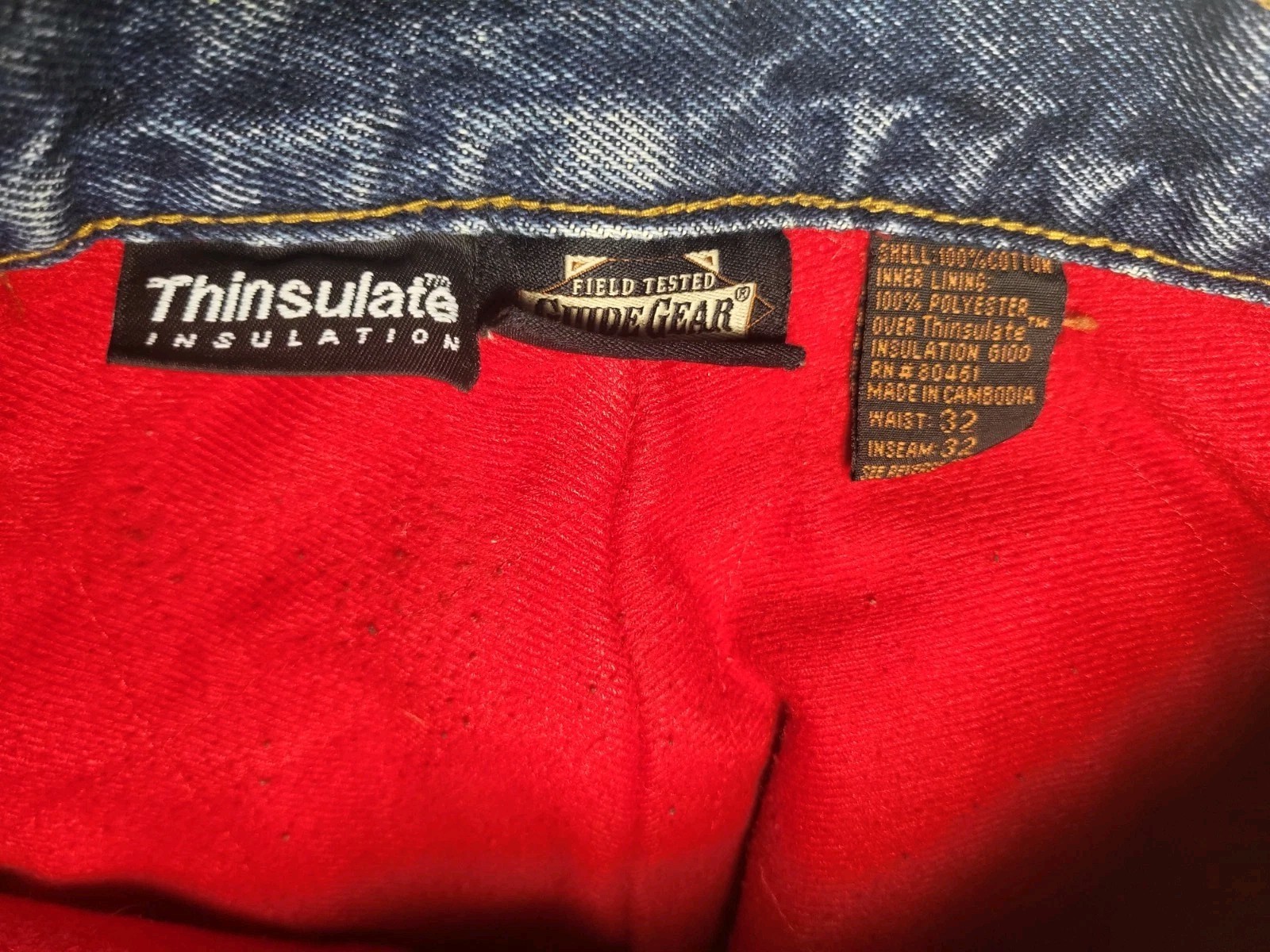 Guide Gear Thinsulate Insulation Lined Jeans Mens… - image 7