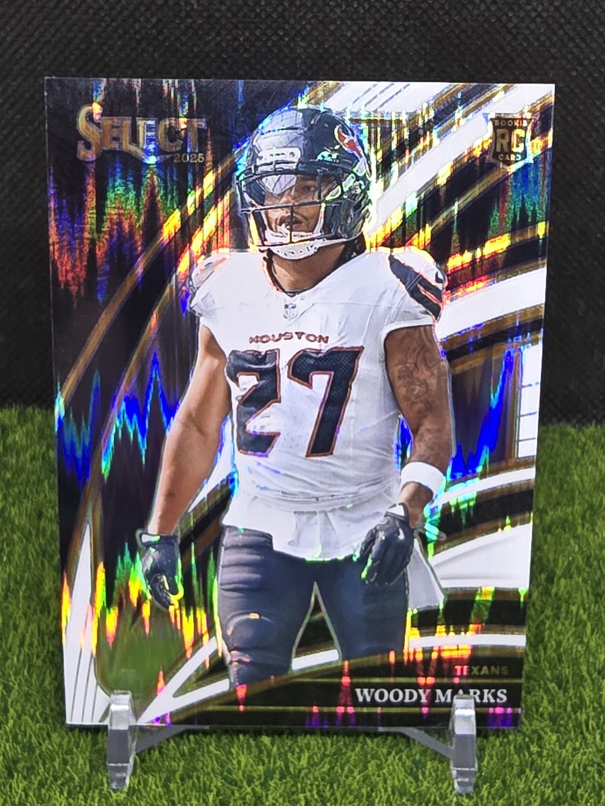 2025 Select Woody Marks Rookie /799 White Prizm Shock Club Level RC Texans #236