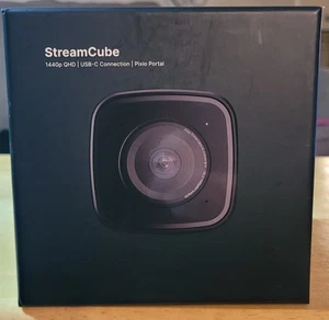 Pixio StreamCube PXSC1B 1440p QHD Webcam USB-C w Mic intégré – Nouvelle marque Seale