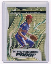 Marketplace image: Mike Schmidt 2024 Leaf Pre-Production Proof Eclectic Flash Superfractor 1/1