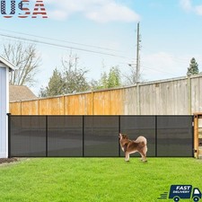 Reinforced Extra Tall Retractable Pet Gate Safety Lock Indoor Outdoor Use