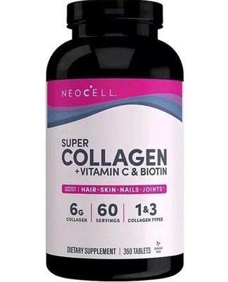 NEOCELL SUPER COLLAGEN +Vitamin C & Biotin for Healthy Skin/Nails, 360 Ct