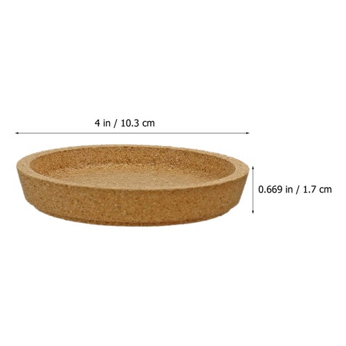 10 Pcs Cork Coasters High Temperature Resistant Office For Drinks - Picture 5 of 12