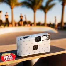 Weddingstar Disposable Camera, Flash, Silver Hearts