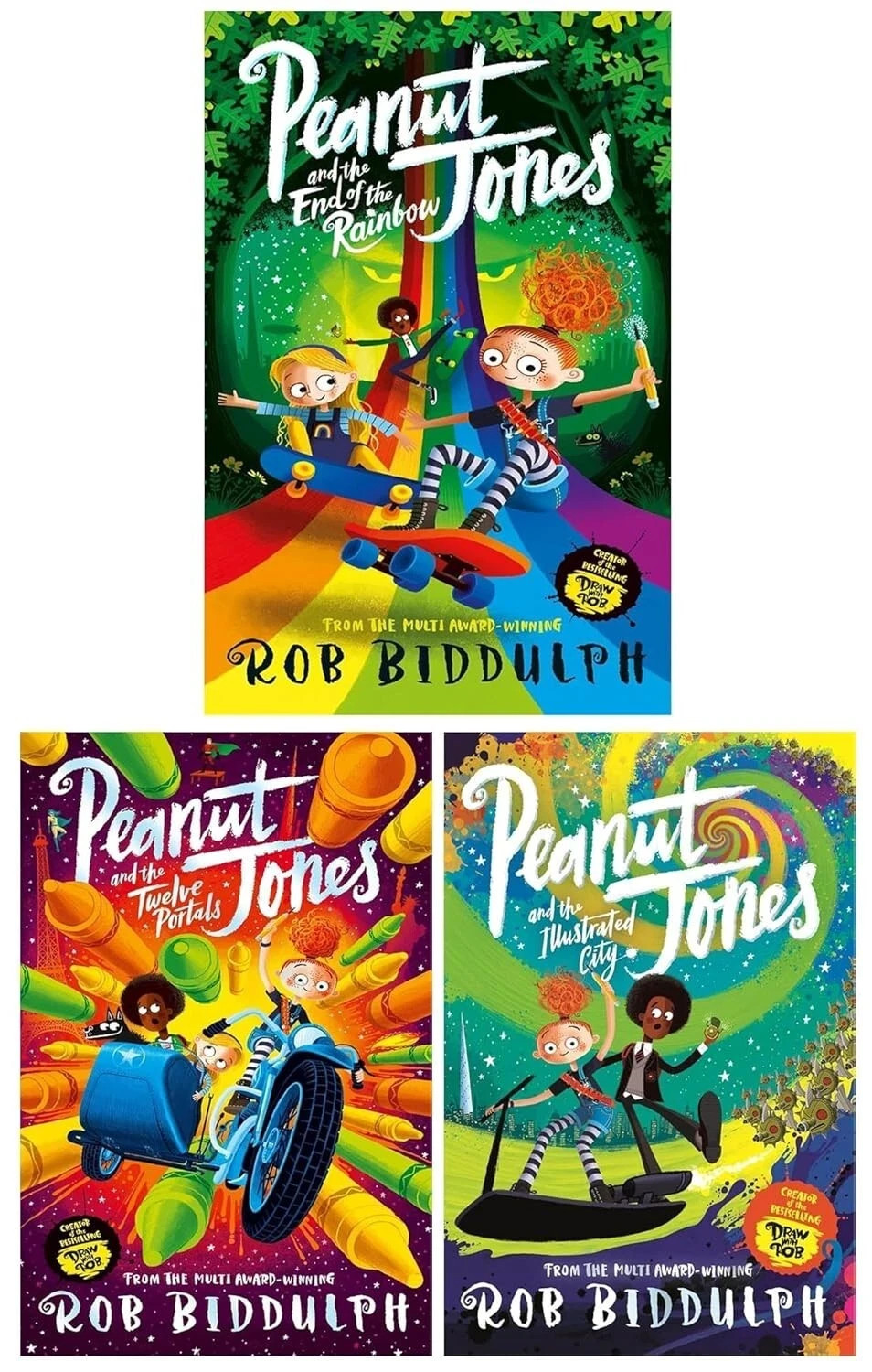 Pan Macmillan Girls Black/White Peanut Jones 3 Book Collection Set By Rob Biddulph - Paperback - Illustrated Adventure Trilogy - Ages 8-12 - Image 6