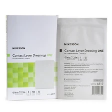 McKesson Wound Contact Layer Dressing 4 X 7.2 Inch 10 per Box