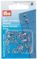 PRYM Haken und Augen Nó 2 (mittel) silber