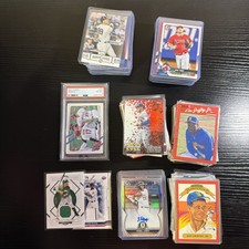 Huge 200-Card Rookie Patch Auto Show Ready Collection Lot MLB Sports Card PSA