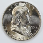 1955 Franklin Half Dollar BU Flashy 50c Silver
