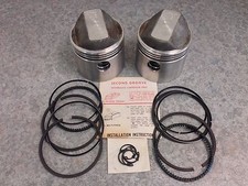 New Nos Trw Forged Piston Set Oversized .040 Harley-davidson 1000cc Sportster New Nos Trw Forged Piston Set Oversized .040 Harley-davidson 1000cc Sportster
