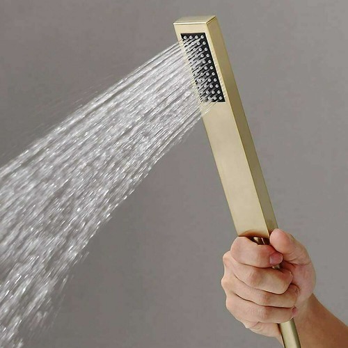 Floor Mounted Waterfall Bathtub Faucet Free Standing Tub Filler Tap W/Hand Spray - Bild 25 von 39