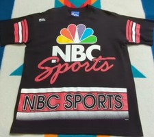 Vintage NBC Sports Pro Player Shirt Made In USA Single Stitch Double Sided Large