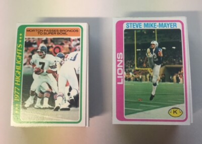 1978 Topps Football Singles #255-405 You Pick