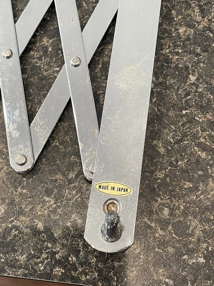 Vintage Jerdon Rectangle Pivoting Mirror Accordian Extendable Magnifying Wall - Image 4 of 4