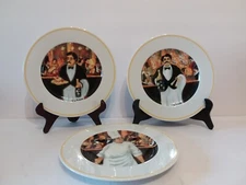 3 Eschenbach "The Cabaret Suite" 8" Appitizer Plates Germany Guy Buffet A8