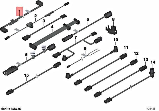04-12 BMW 328i E46 E90 CIC Navigation System Retrofit Video Cable  