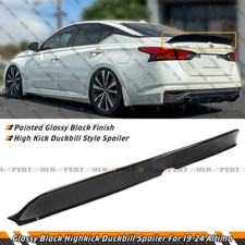 Gloss Black Jdm V2 High Kick Duckbill Trunk Spoiler Wing For 19-25 Nissan Altima