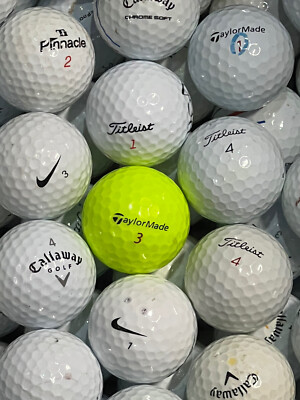100 Used Golf Balls AA/AAA Rating. Variety Of All Major Brands.