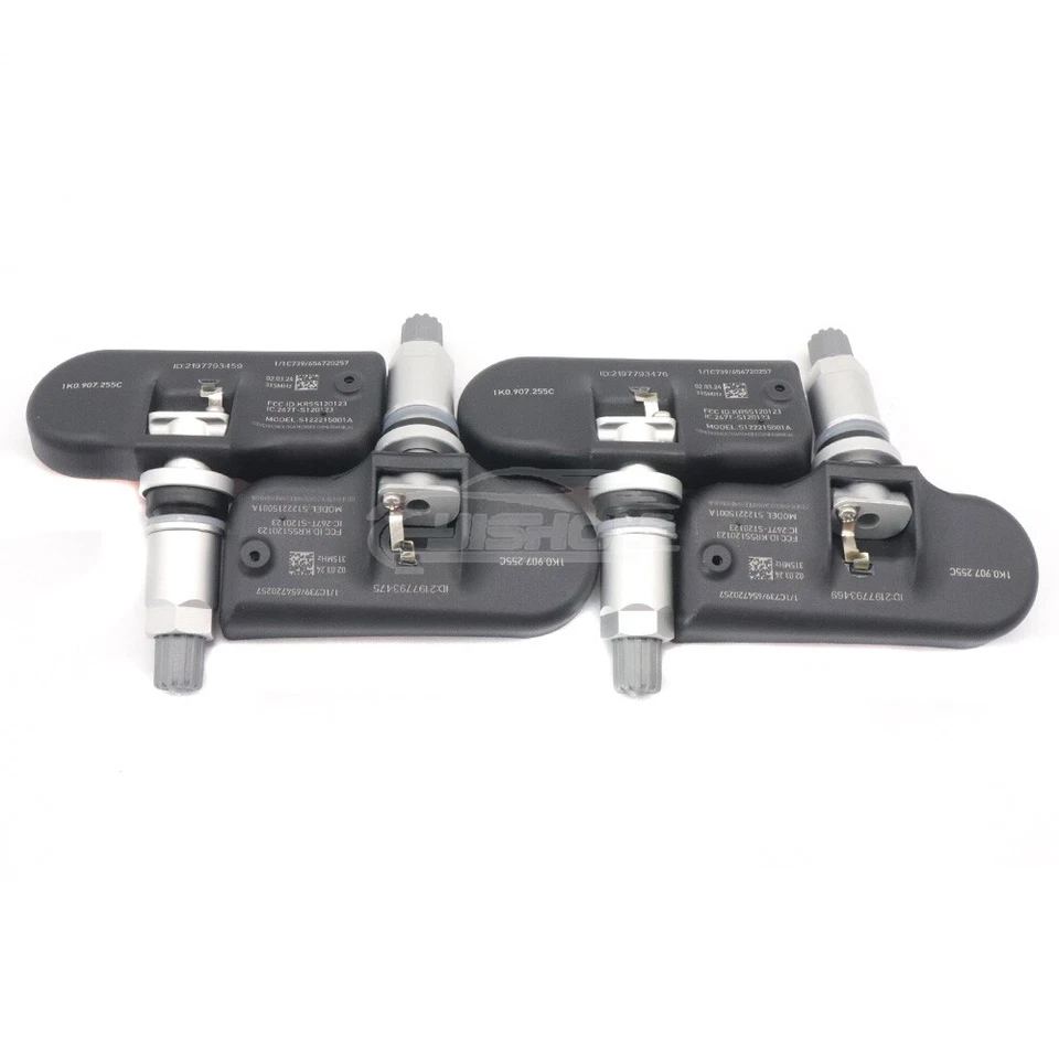 1K0907253D 4 件 TPMS 适用于奥迪大众轮胎压力监测传感器 全新 — 第 4/4 张图片
