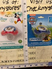 New Mickey Mouse Pacifier Disney Paw patrol Nickelodeon Bpa Free