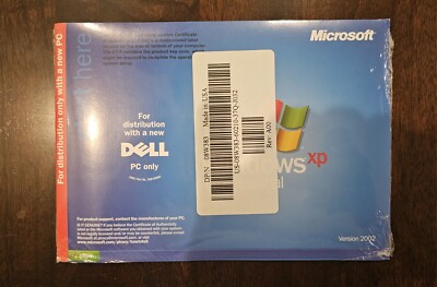 NEW! SEALED Microsoft Windows XP Professional SP 1, Reinstallation CD - Dell