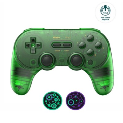 8Bitdo Pro 2 Bluetooth Controller with Hall Effect for Nintendo Switch PC Steam