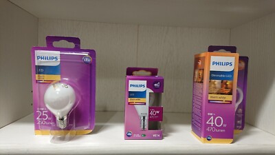 LED - Leuchtmittel der Marke Philips; E14, Tropfen