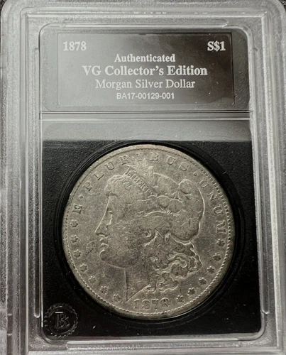 1878  Morgan Silver Dollar - VG Good Condition. “Rare 1878”