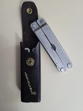 Original Leatherman Multi Tool PST Portland OR Leather Sheath USA Code 0593/0593