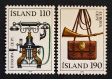Timbre ISLANDE / ICELAND Stamp - Yvert et Tellier Europa n°492 et 493 n* (Cyn27)