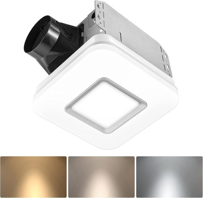 Extractor de aire para baño con luz, 110 CFM, 2.0 sones