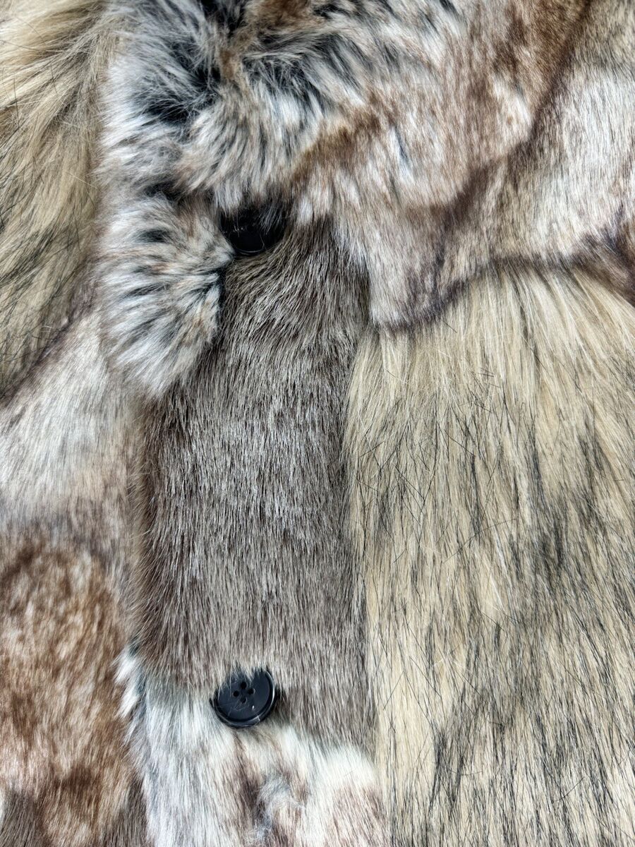 SUPREME X MAISON MARGIELA - PATCHWORK FAUX FUR COAT SIZE: M SUPREME X MAISON MARGIELA - PATCHWORK FAUX FUR COAT SIZE: M