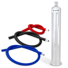 LeLuv Penis Pump Cylinder with Silicone Hose | Untapered | Airtight Fittings