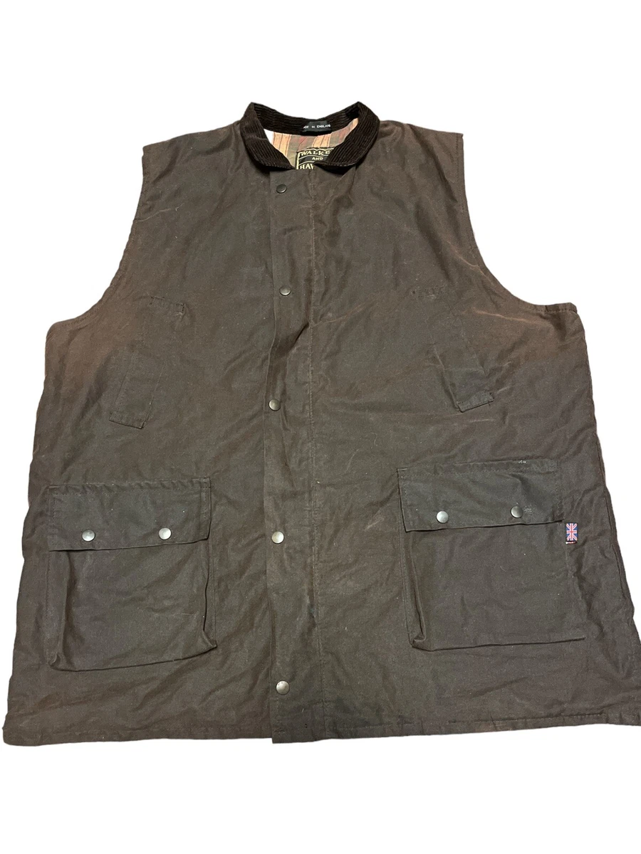 Mens waxed deals cotton vest