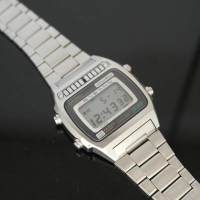 Vintage Seiko Silver Wave Digital 80s Men's Watch A257-5020