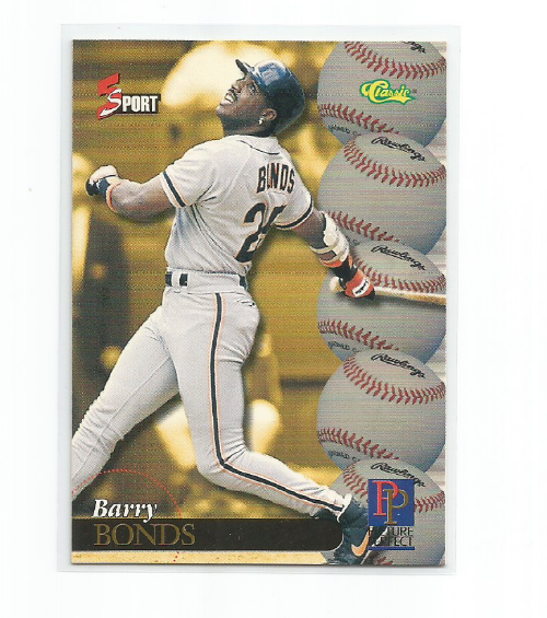 BARRY BONDS (San Francisco Giants) 1995 CLASSIC 5 SPORT PICTURE