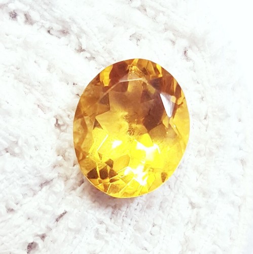 8,97 ct pierres précieuses en vrac certifiées citrine jaune naturelle non cha