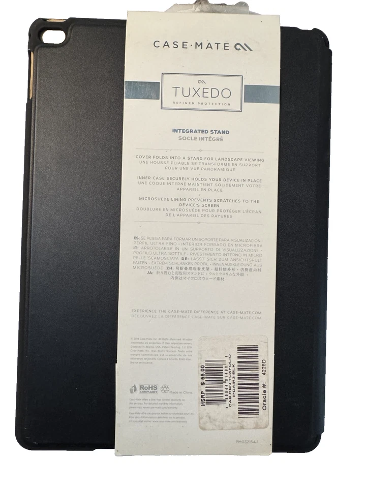Case-Mate Tuxedo Folio Case for Apple iPad Air 2/iPad (5th Gen) - Black - Image 2 of 2