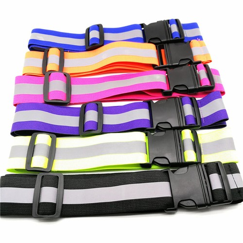 1Pc Reflective Band Running High Visible Night Safety Gear Waist Adjustable Belt - Picture 5 of 18