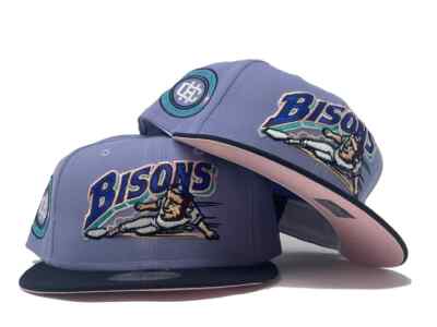SportsWorld Bisons Blue Orchid 2 Pink Brim Fitted 7 1/8