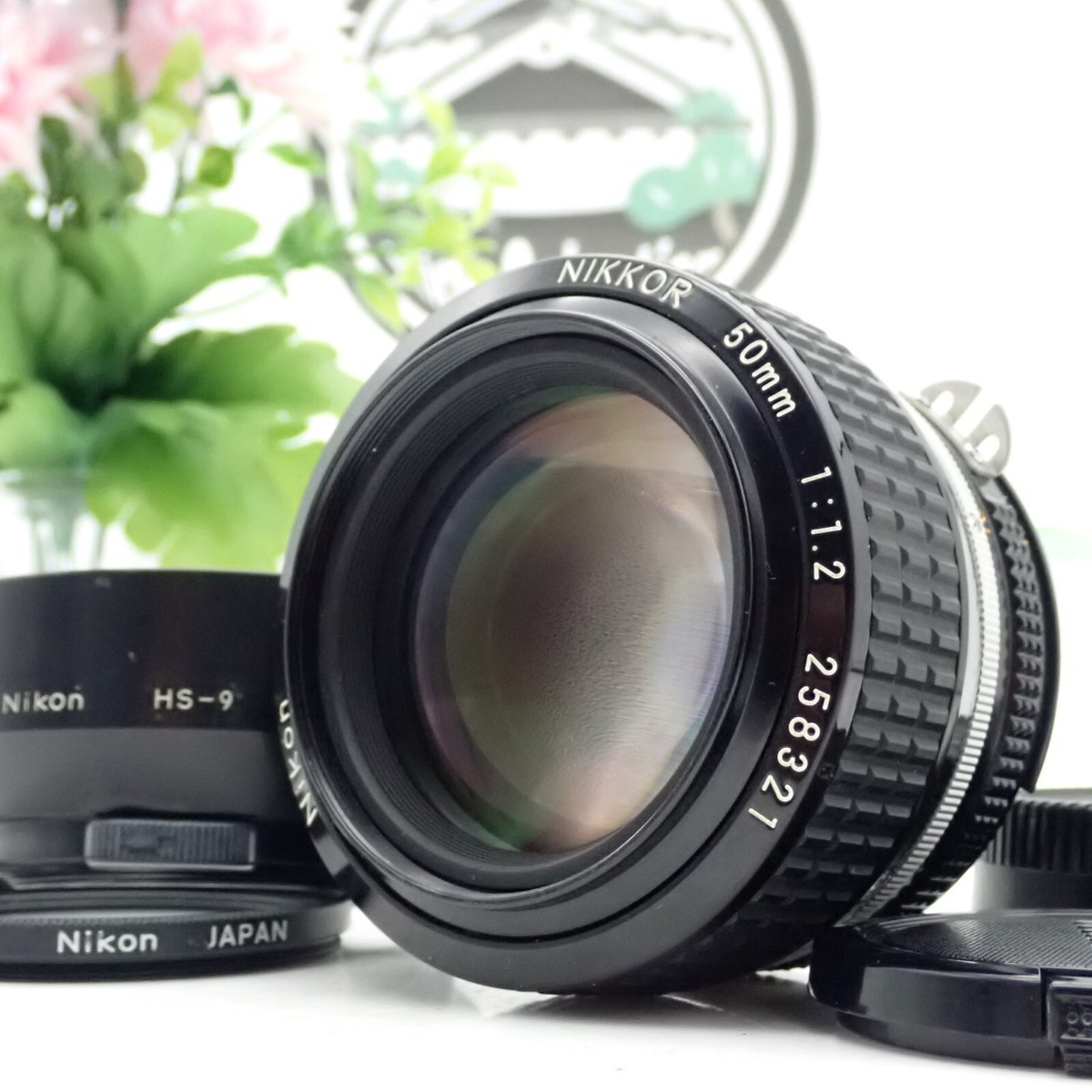 Nikon Ai-S Ais Nikkor 50mm F1.2 STD Prime MF lens w/ Hood Working