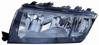 Faro Fanale Proiettore DX H7-H3 Parab Nera Pred REG Elett Skoda Fabia 2000 12/0