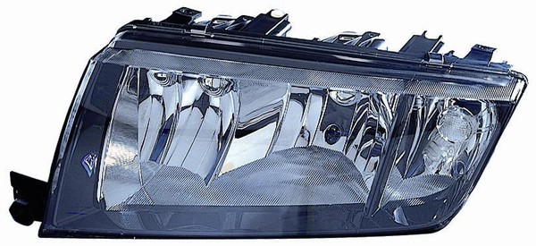 Faro Fanale Proiettore DX H7-H3 Parab Nera Pred REG Elett Skoda Fabia 2000 12/0-image